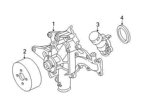 2006 Mercedes-Benz S55 AMG Water Pump