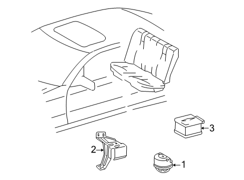 2004 Mercedes-Benz C230 Anti-Theft Components Diagram 2