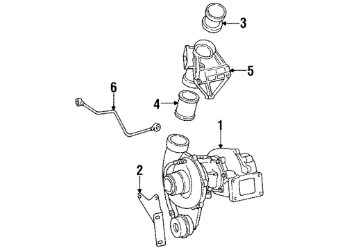 1987 Mercedes-Benz 300TD Turbocharger Diagram