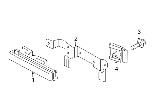 2013 Mercedes-Benz G550 Daytime Running Lamp Components Diagram