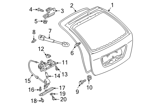 Weatherstrip Diagram for 203-740-04-78