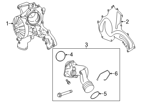 2016 Mercedes-Benz GLE63 AMG S Water Pump Diagram 1