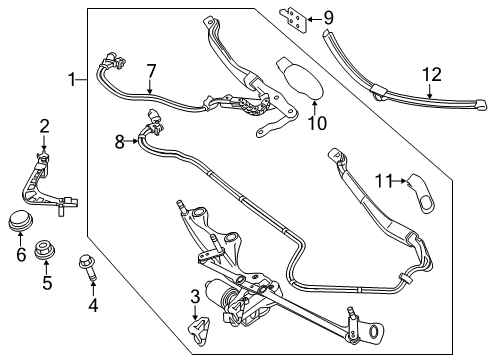 2016 Mercedes-Benz S65 AMG Wiper & Washer Components Diagram 3