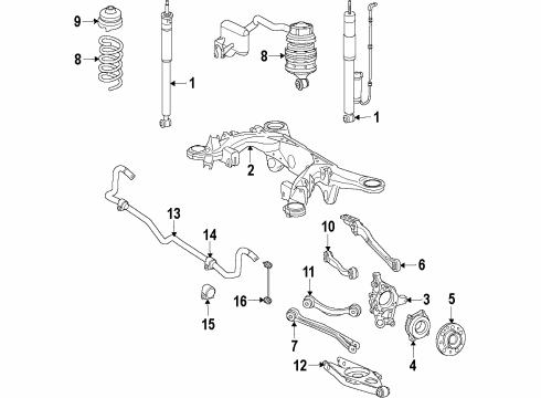 Shock Absorber Diagram for 211-326-28-00