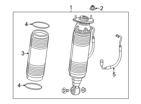 2019 Mercedes-Benz SL550 Struts & Components - Rear Diagram