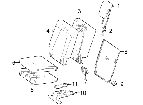 2022 Mercedes-Benz EQB 350 Third Row Seats Diagram 1