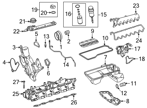 2019 Mercedes-Benz S65 AMG Intake Manifold Diagram 1