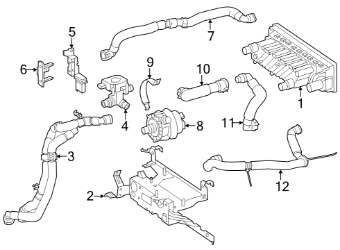 Heat Exchanger Bracket Diagram for 297-835-22-00