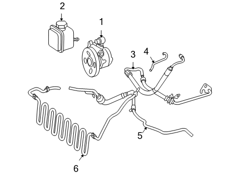 Lower Return Hose Diagram for 171-460-11-24