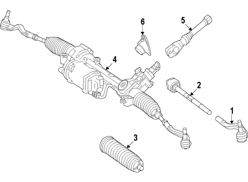 2018 Mercedes-Benz CLS63 AMG S Steering Column & Wheel, Steering Gear & Linkage Diagram 3