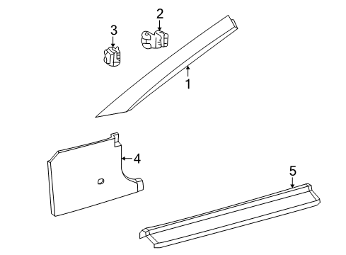 Pillar Trim Diagram for 170-690-01-25