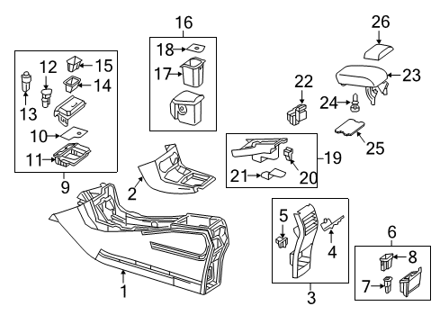 Center Cover Diagram for 246-680-08-10-7H52