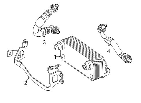 2019 Mercedes-Benz E63 AMG S Trans Oil Cooler Diagram