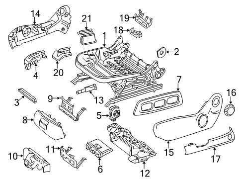 2014 Mercedes-Benz CLA250 Power Seats Diagram 2