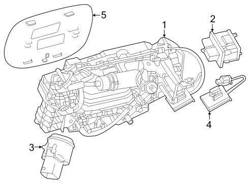 2023 Mercedes-Benz EQE 350 SUV Quarter Panel & Components Diagram 1