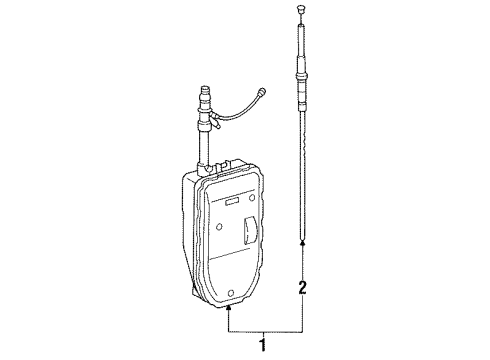 1985 Mercedes-Benz 300CD Antenna