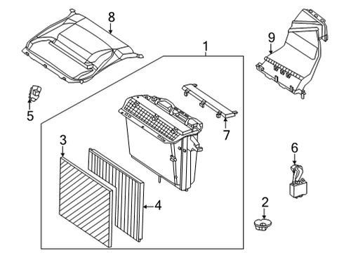 2022 Mercedes-Benz EQS AMG Cowl Diagram 1