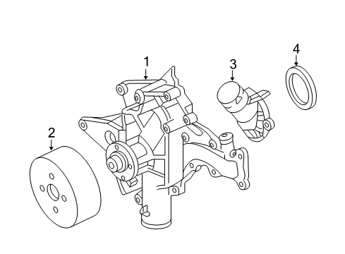 2006 Mercedes-Benz S350 Water Pump