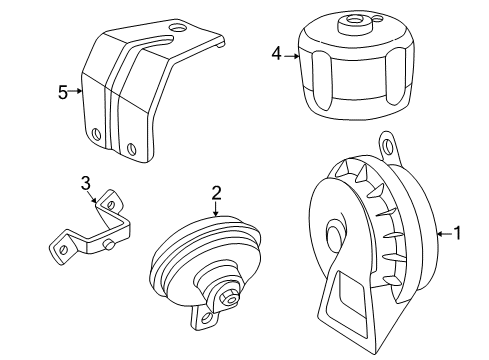 2000 Mercedes-Benz E430 Horn