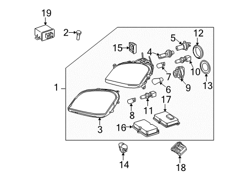 Composite Assembly Diagram for 164-820-43-61-65