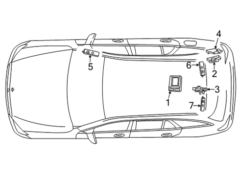 2021 Mercedes-Benz E450 Antenna & Radio Diagram 4