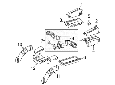 Air Inlet Duct Diagram for 156-094-02-82