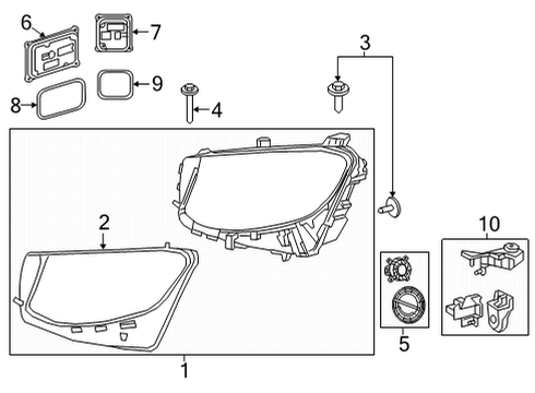 2022 Mercedes-Benz GLC300 Headlamps Diagram 2