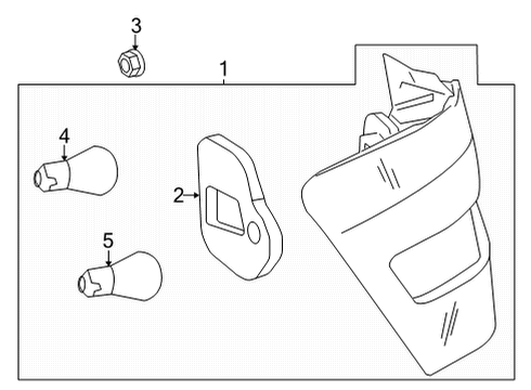 2020 Mercedes-Benz GLC63 AMG Tail Lamps Diagram 4