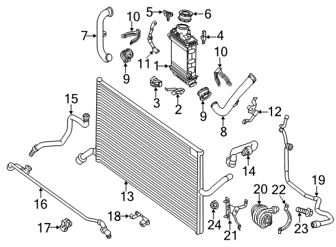 Intercooler Diagram for 276-090-03-14