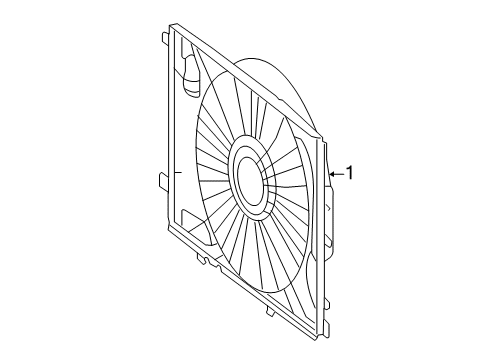 2015 Mercedes-Benz CLS400 Cooling System, Radiator, Water Pump, Cooling Fan Diagram 1