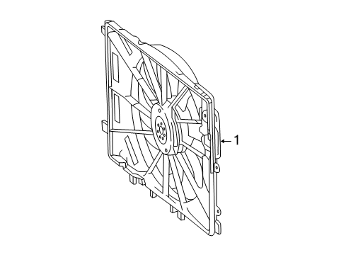 2016 Mercedes-Benz GLA45 AMG Cooling System, Radiator, Water Pump, Cooling Fan Diagram 2