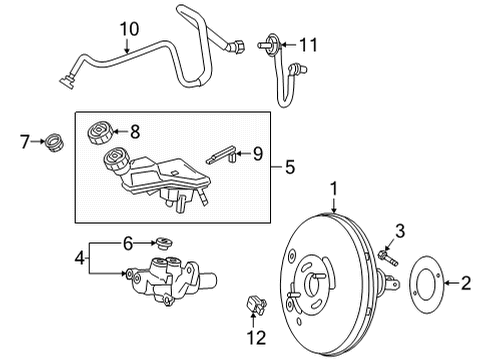 Booster Assembly Gasket Diagram for 177-431-00-00