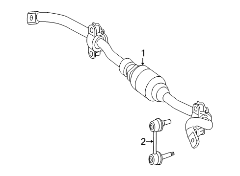 2018 Mercedes-Benz GLE43 AMG Rear Suspension, Control Arm Diagram 1