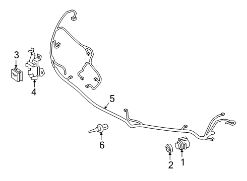 2020 Mercedes-Benz A220 Parking Aid Diagram 2