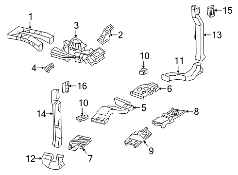 2023 Mercedes-Benz G550 Ducts Diagram 1