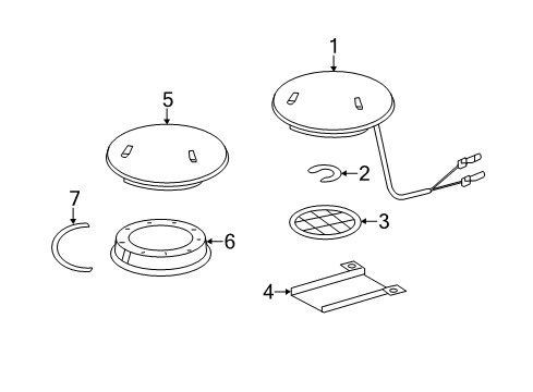 2011 Mercedes-Benz Sprinter 2500 Roof Vent Diagram 1