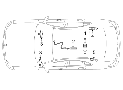 2023 Mercedes-Benz EQE 500 SUV Antenna & Radio Diagram