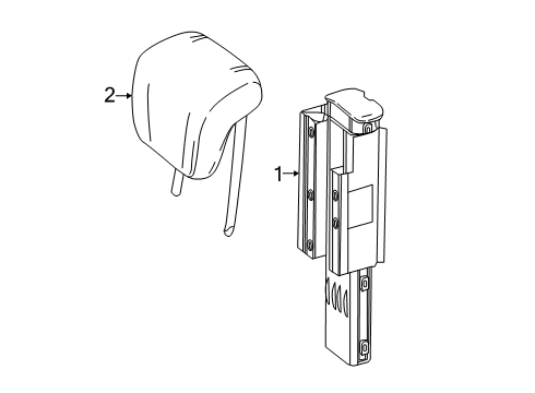 Headrest Diagram for 217-970-23-00-7N31