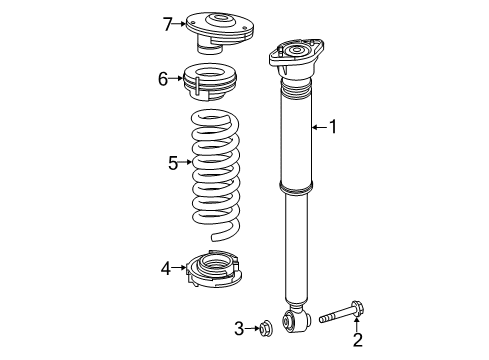 2018 Mercedes-Benz E43 AMG Shocks & Components - Rear Diagram 2