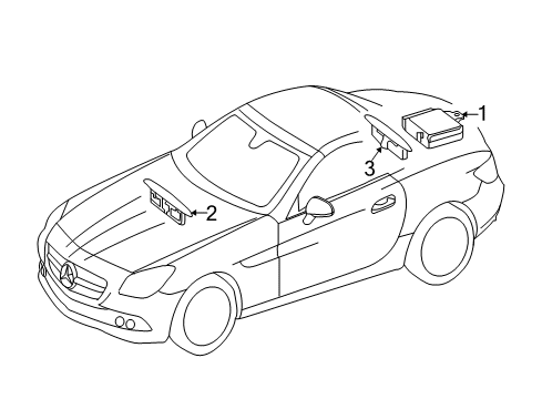 2016 Mercedes-Benz SLK350 Electrical Components Diagram 4