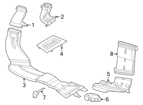 2023 Mercedes-Benz EQS 450 SUV Ducts Diagram 4