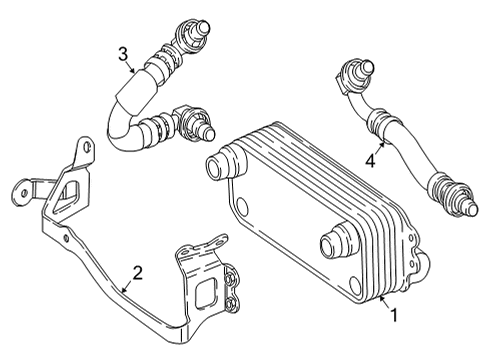 2020 Mercedes-Benz GLC63 AMG Oil Cooler  Diagram 2