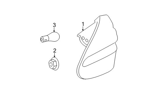 2007 Mercedes-Benz SL55 AMG Tail Lamps Diagram