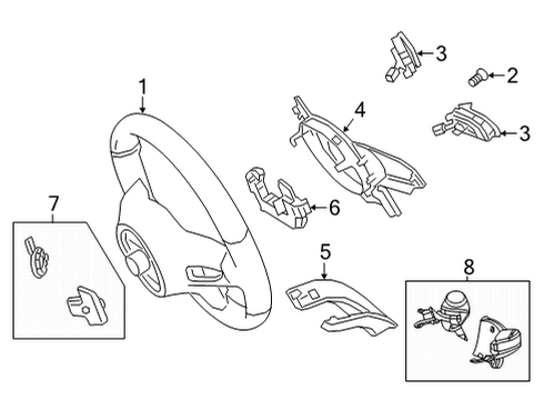 2021 Mercedes-Benz C63 AMG Steering Column & Wheel, Steering Gear & Linkage Diagram 9