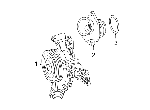 2006 Mercedes-Benz C350 Water Pump Diagram