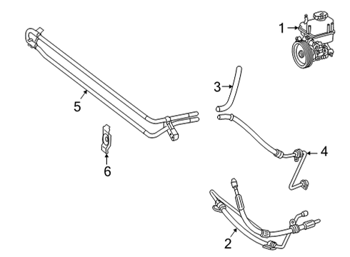 2022 Mercedes-Benz Sprinter 2500 P/S Pump & Hoses, Steering Gear & Linkage Diagram 2