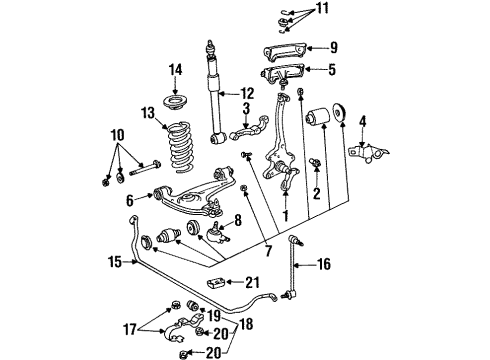 Stabilizer Bar Link Diagram for 140-320-12-89