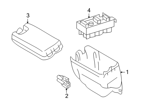 2009 Mercedes-Benz ML320 Electrical Components Diagram 1