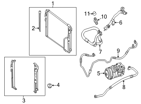 2017 Mercedes-Benz SLC300 Air Conditioner Diagram 1