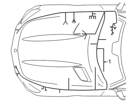 2018 Mercedes-Benz AMG GT Wiring Harness